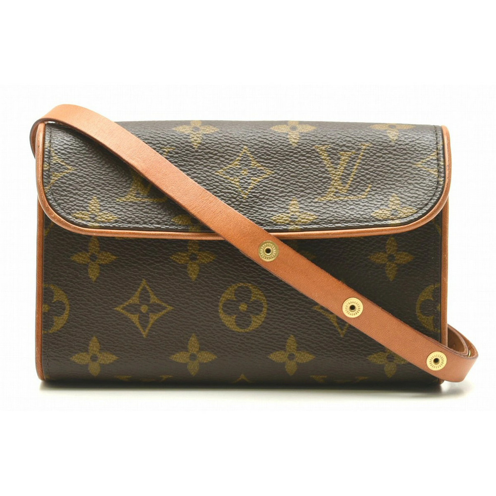 LOUIS VUITTON Monogram Pochette Florentine Waist Clutch Bag Hip Strap XS